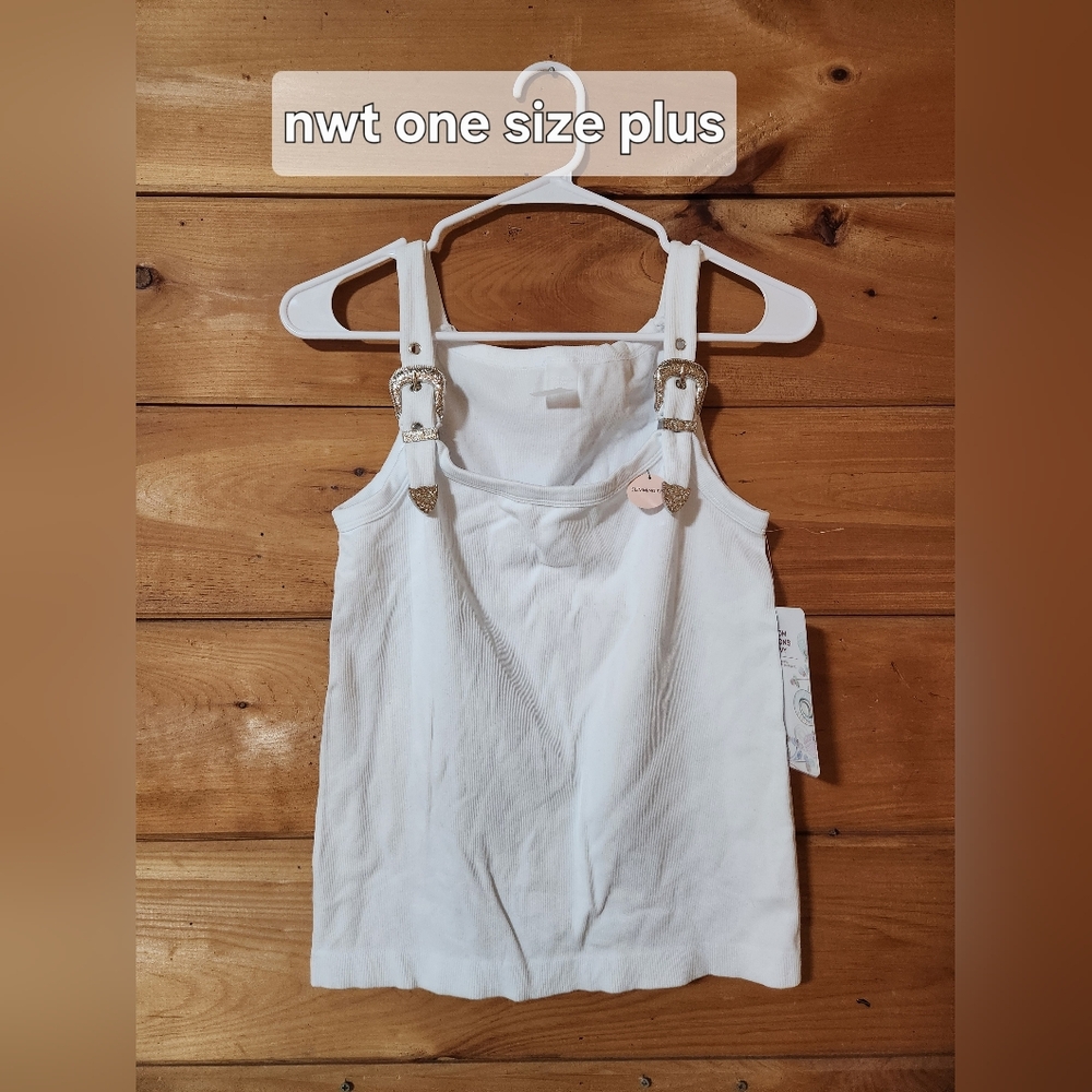 Western buckle strap tank nwt osfm plus